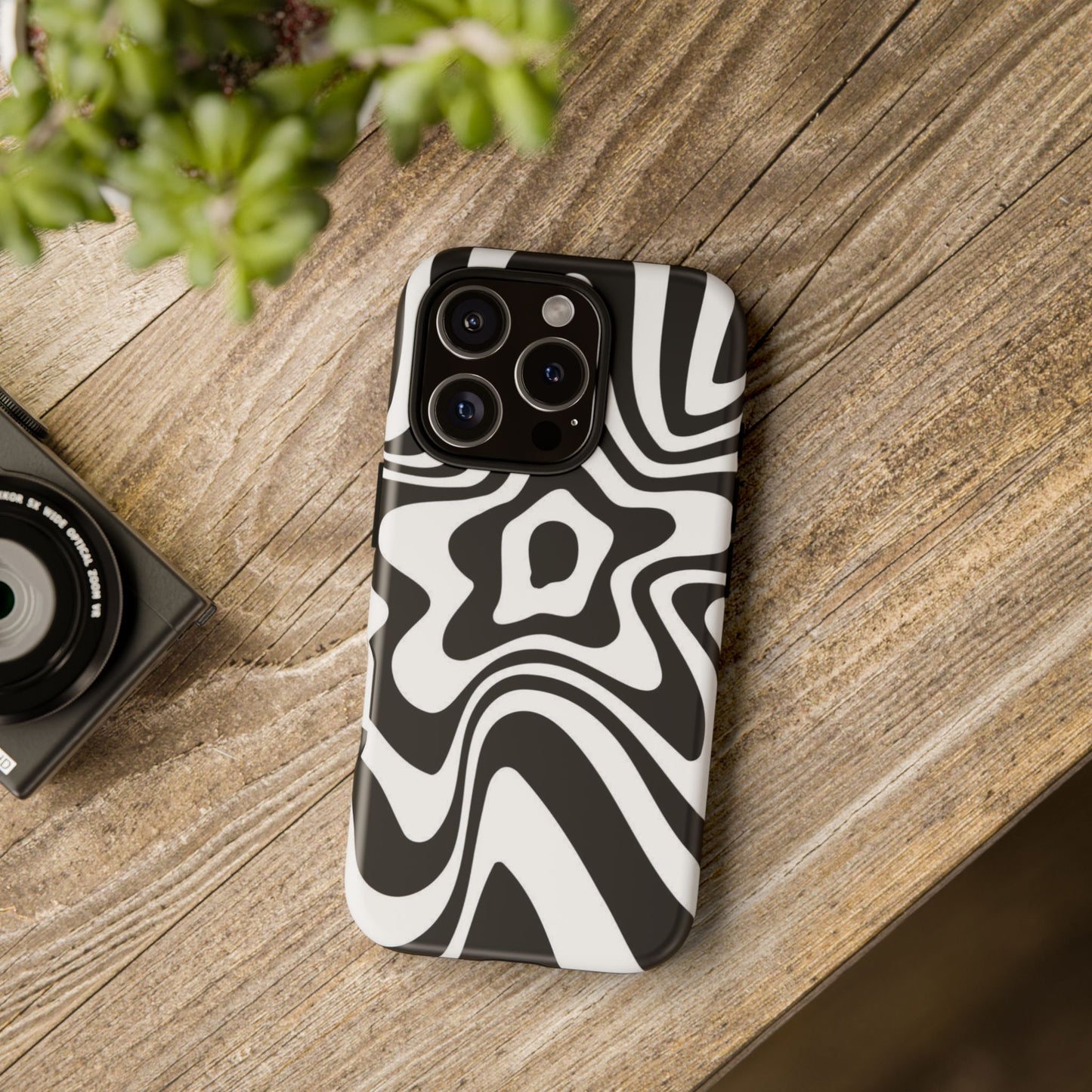 Black Swirl Phone Case