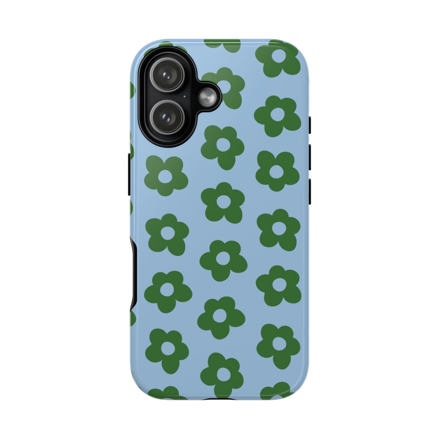 Green Flower Tough Cases