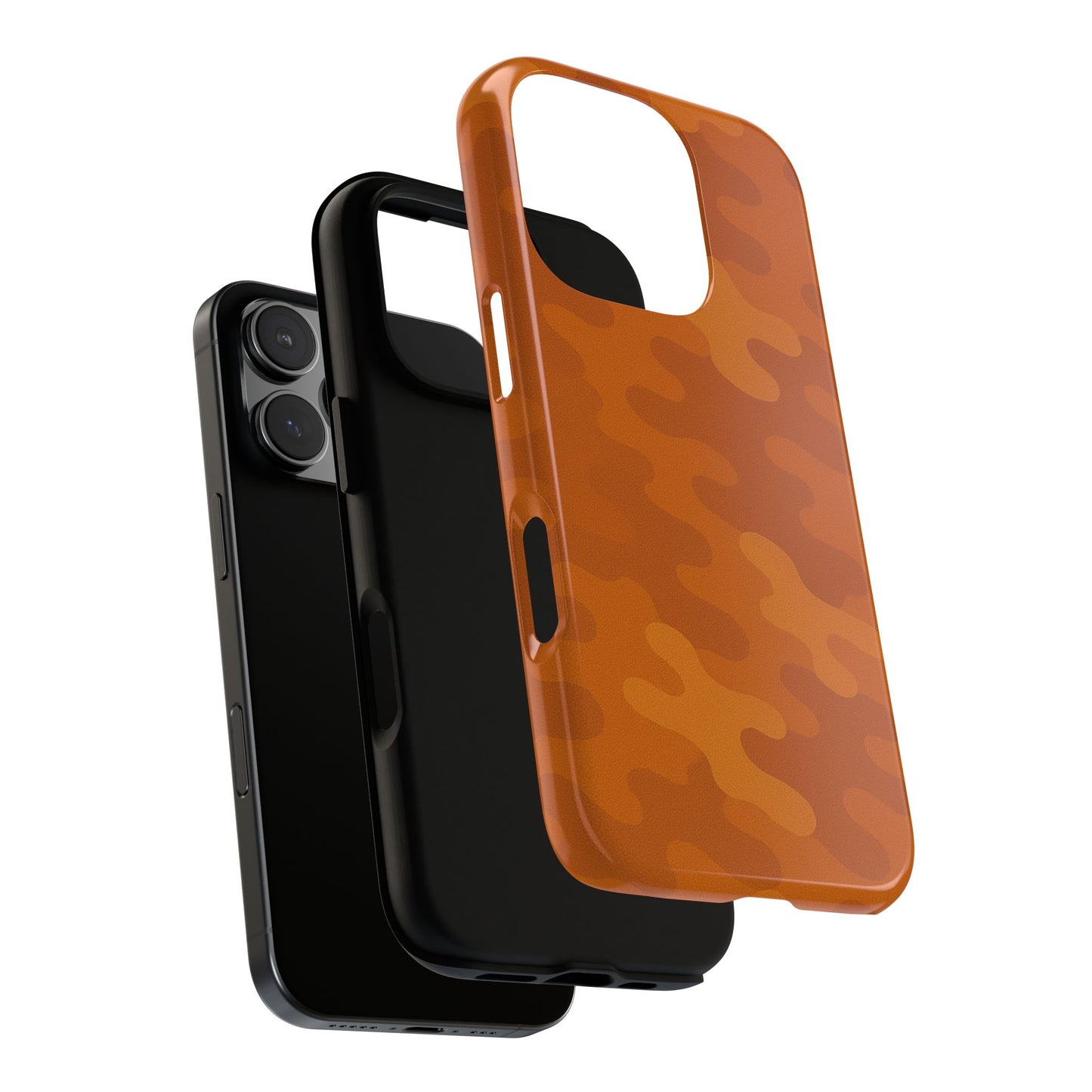 Orange Camo Phone Case