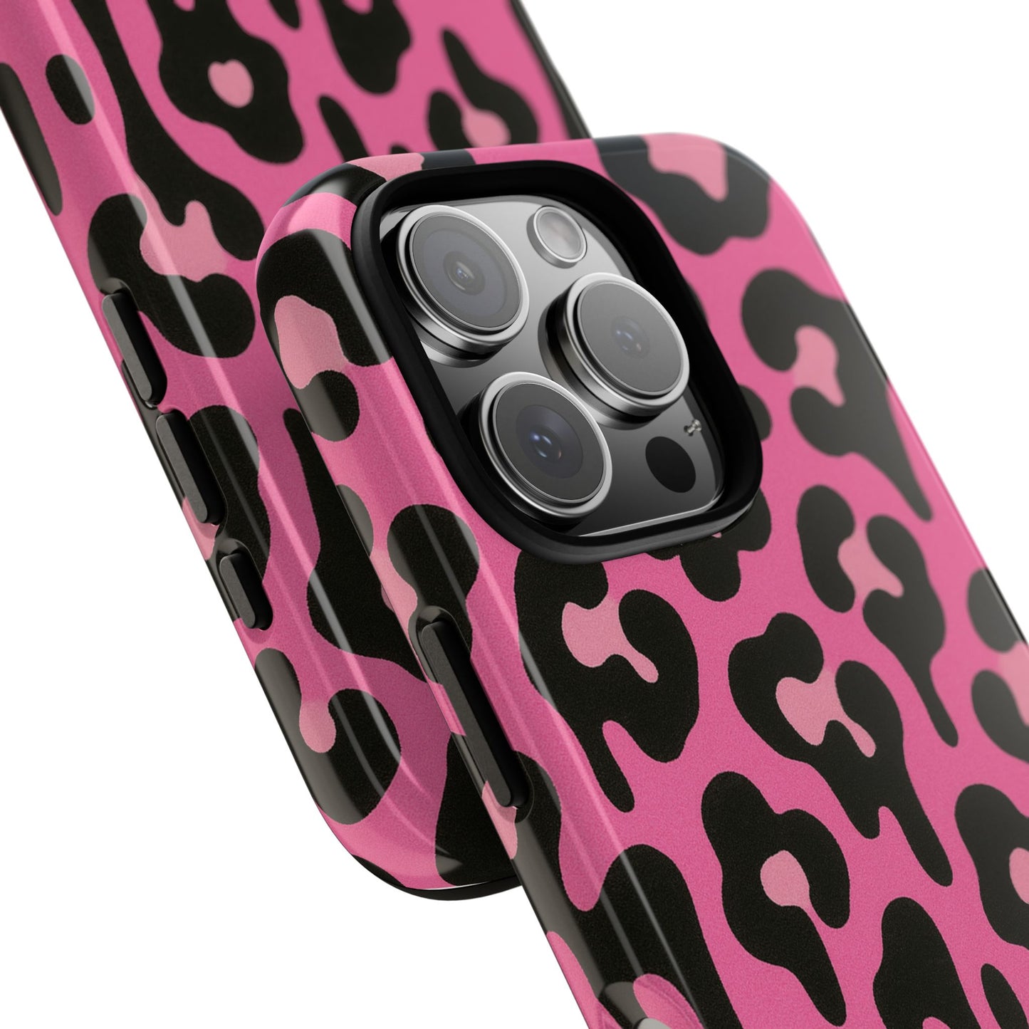 Pink Leopard Drip Phone Case