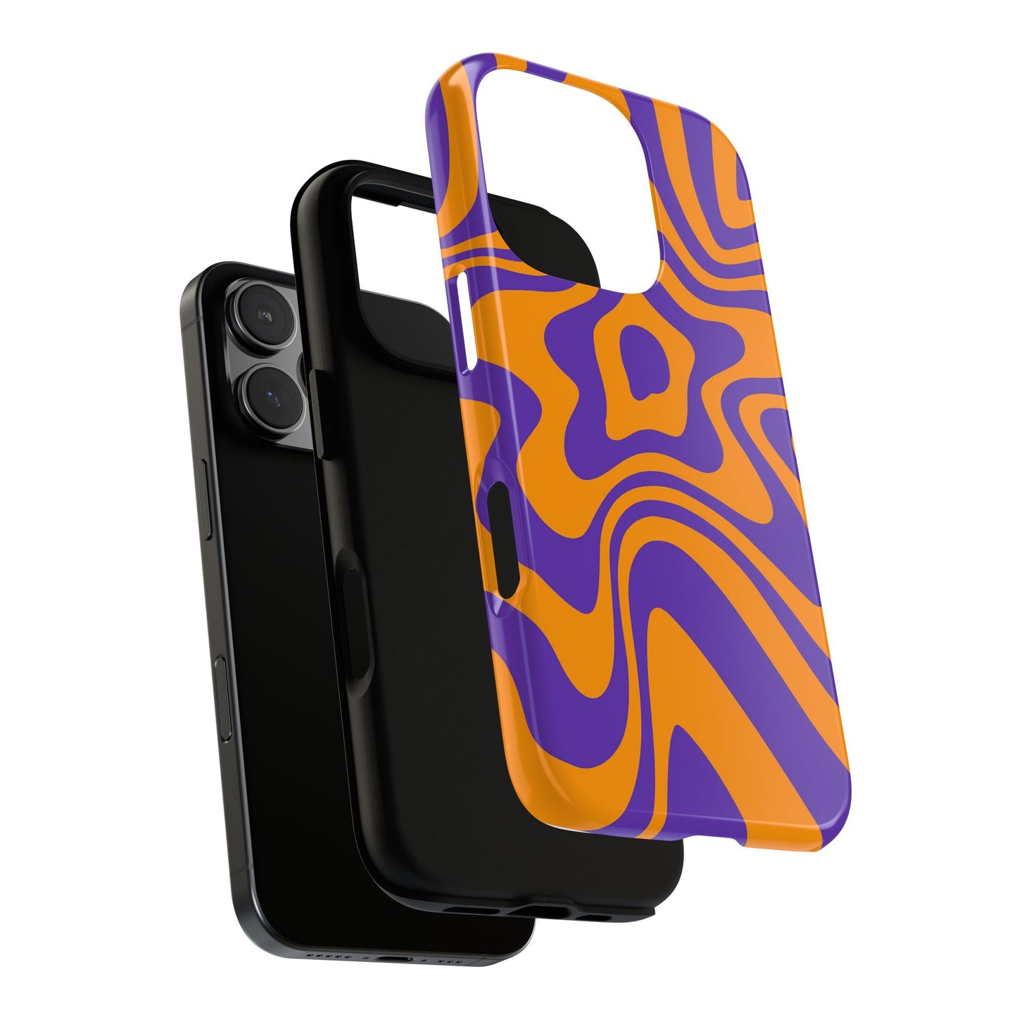 Purple & Orange Swirl Phone Case