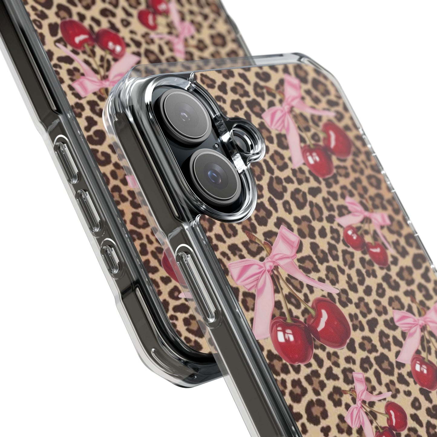 Leopard Print Magnetic Clear Impact Case