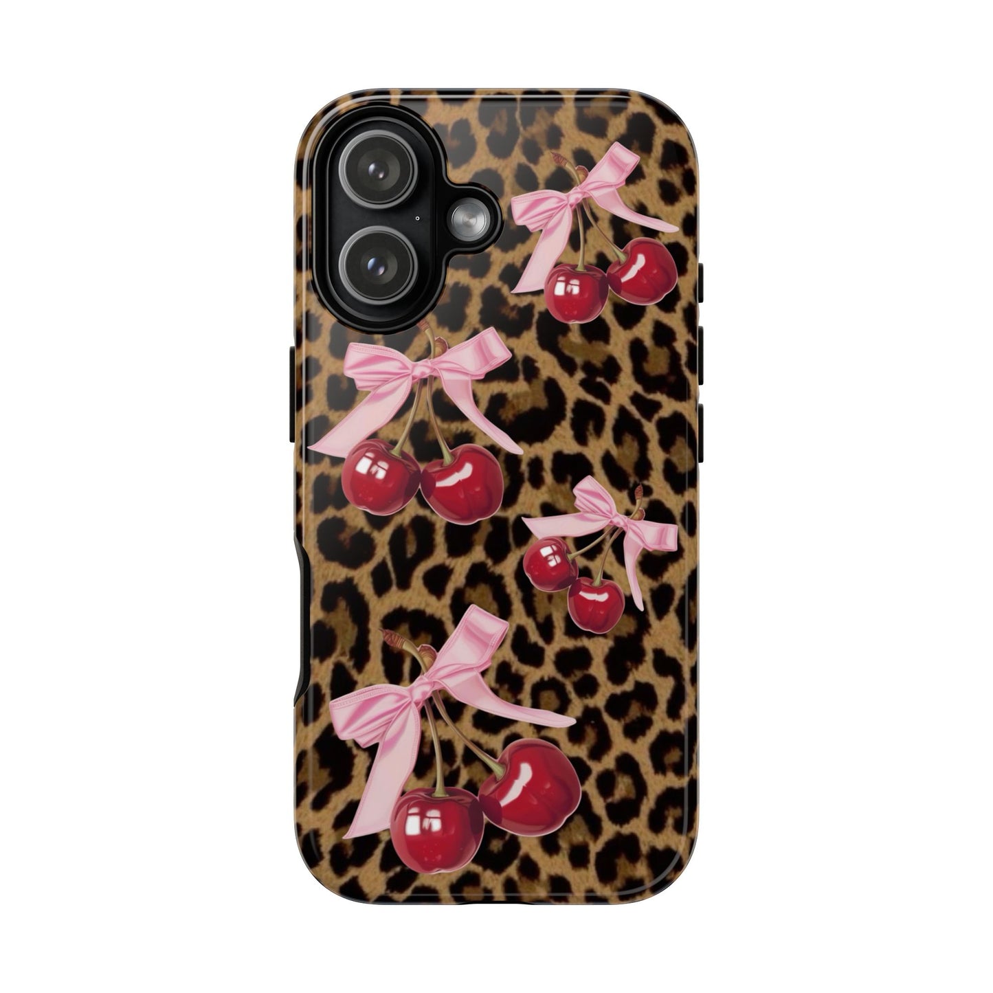 Cheetah Cherry Design Phone Case