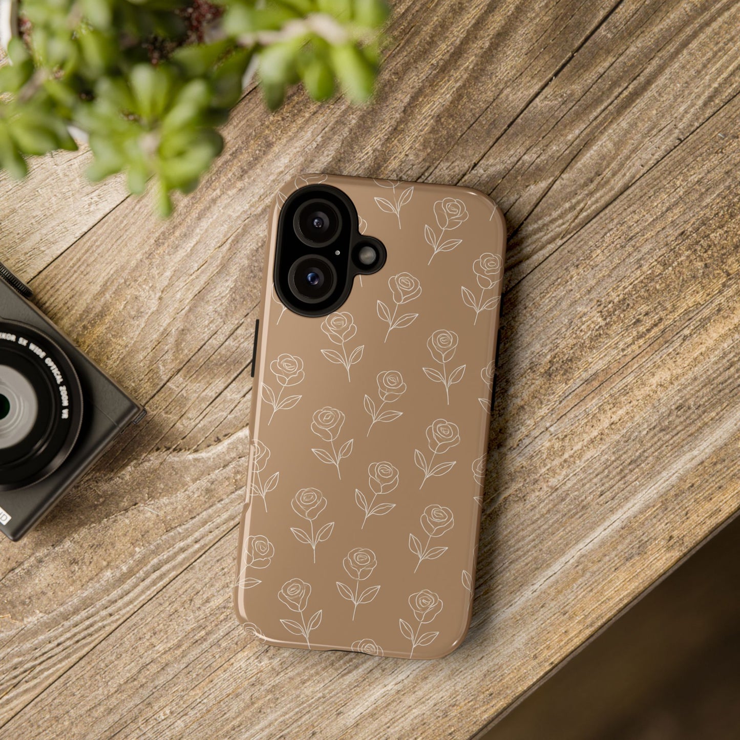 Beige Dainty Floral Case