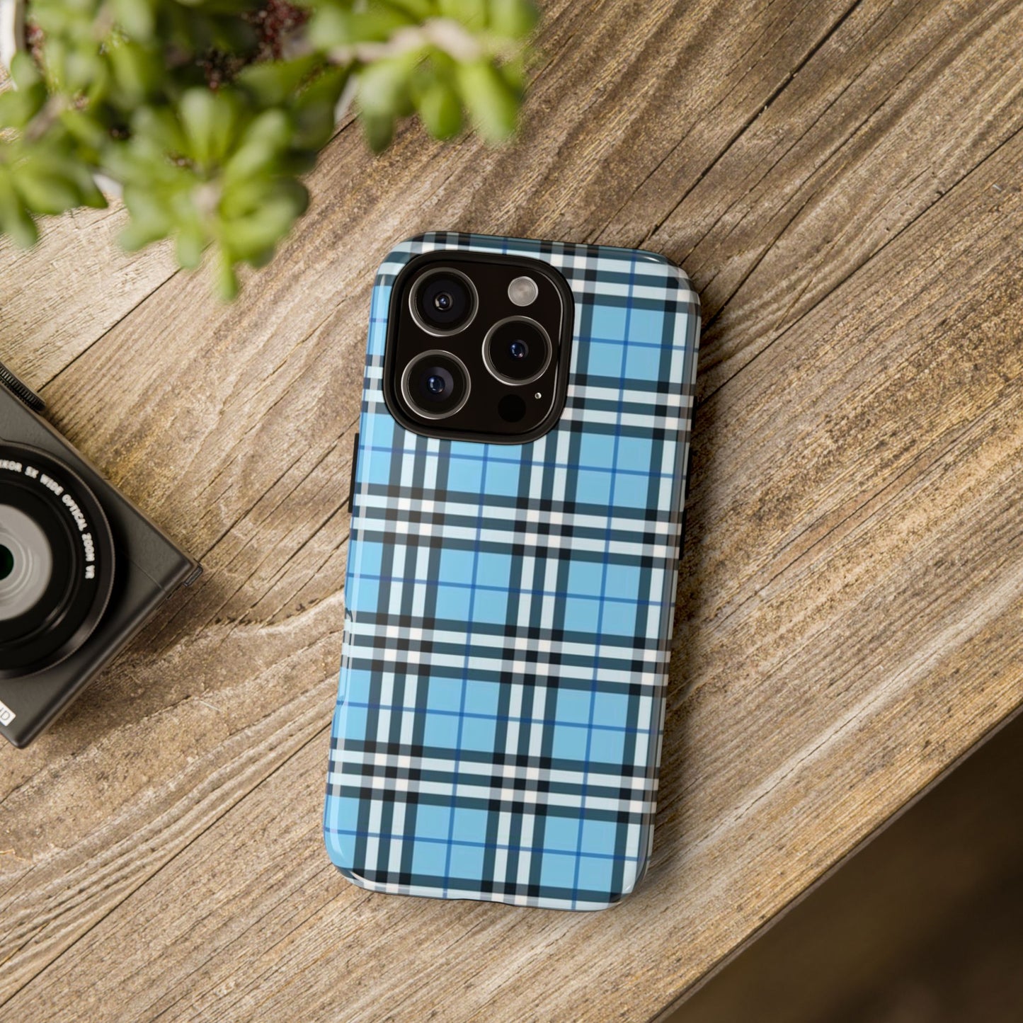 Blue Plaid Phone Case