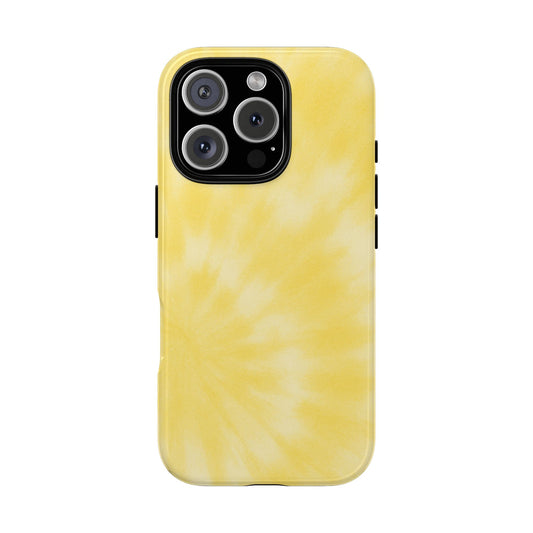 Yellow Tie-Dye Phone Case