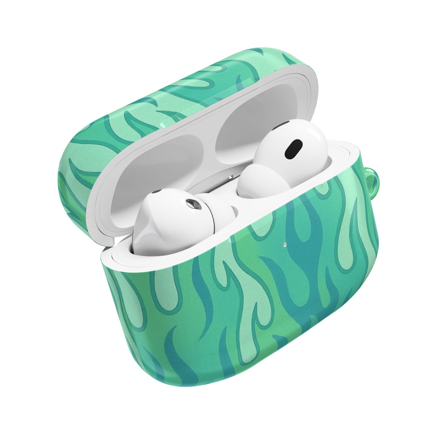 Green Flame AirPod Case