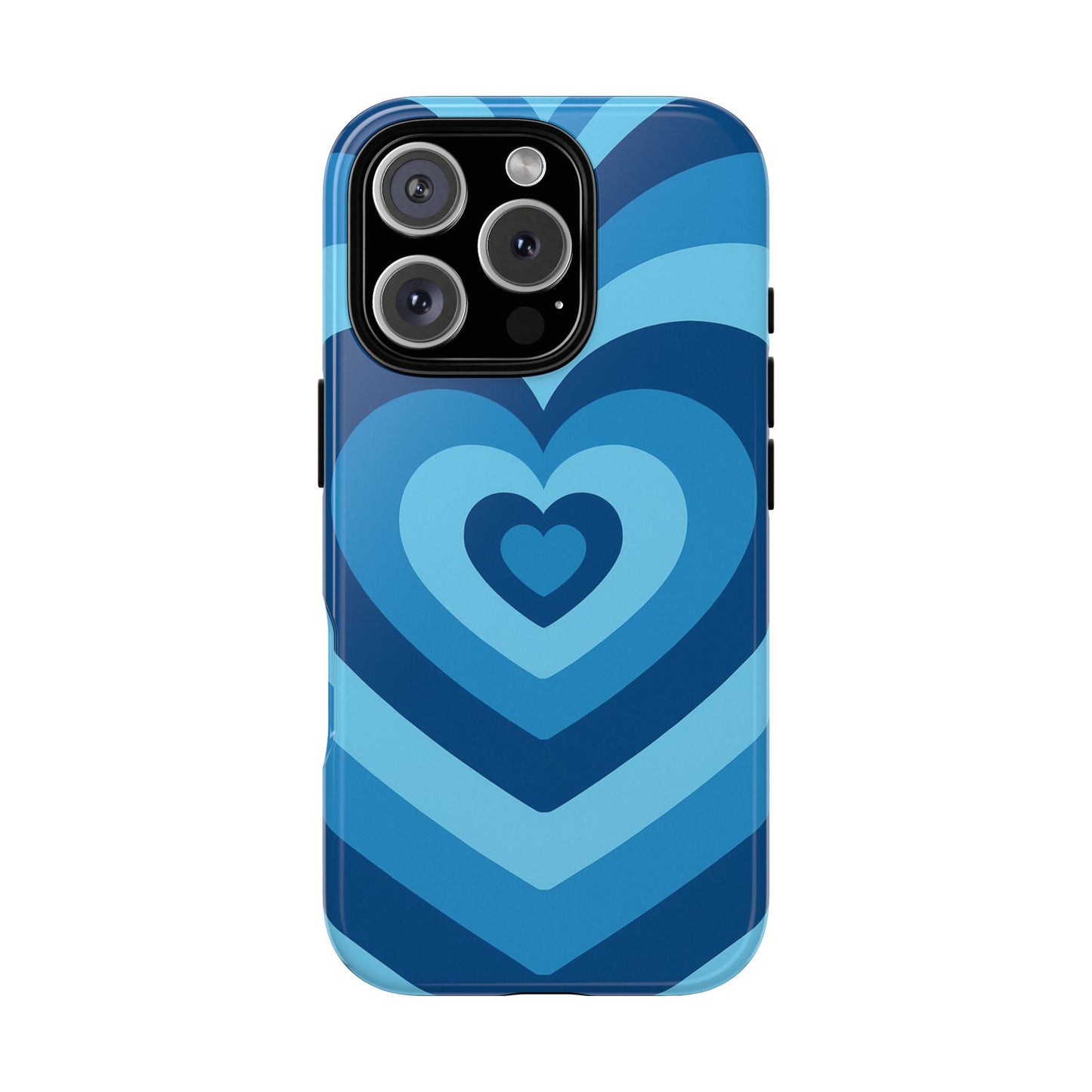 Blue Layered Heart Phone Case