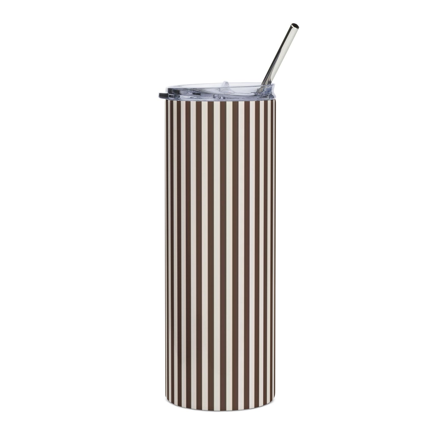 Brown Striped Tumbler | 20oz