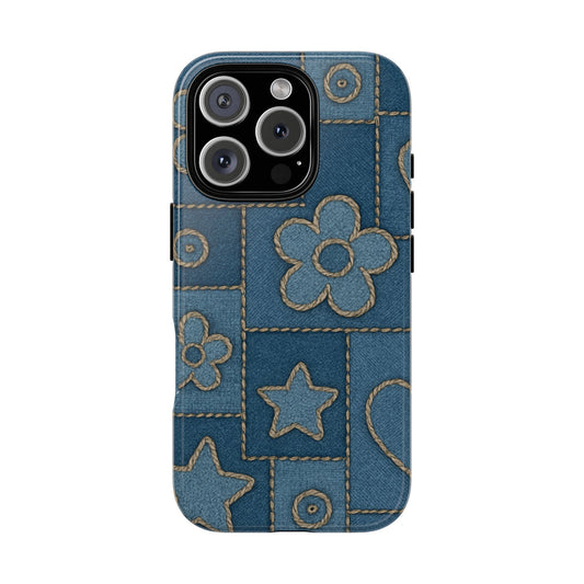 Denim Patchwork Phone Case