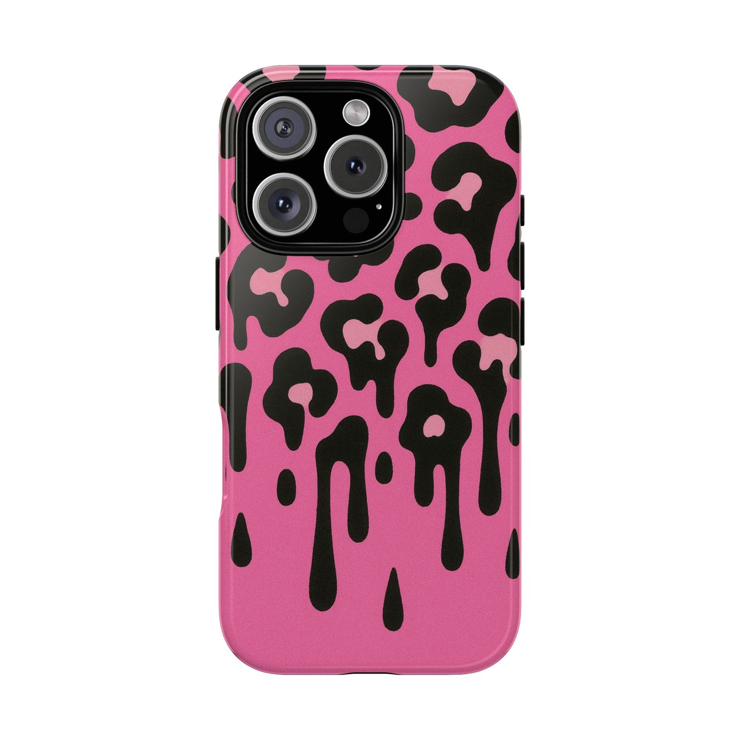 Pink Leopard Drip Phone Case