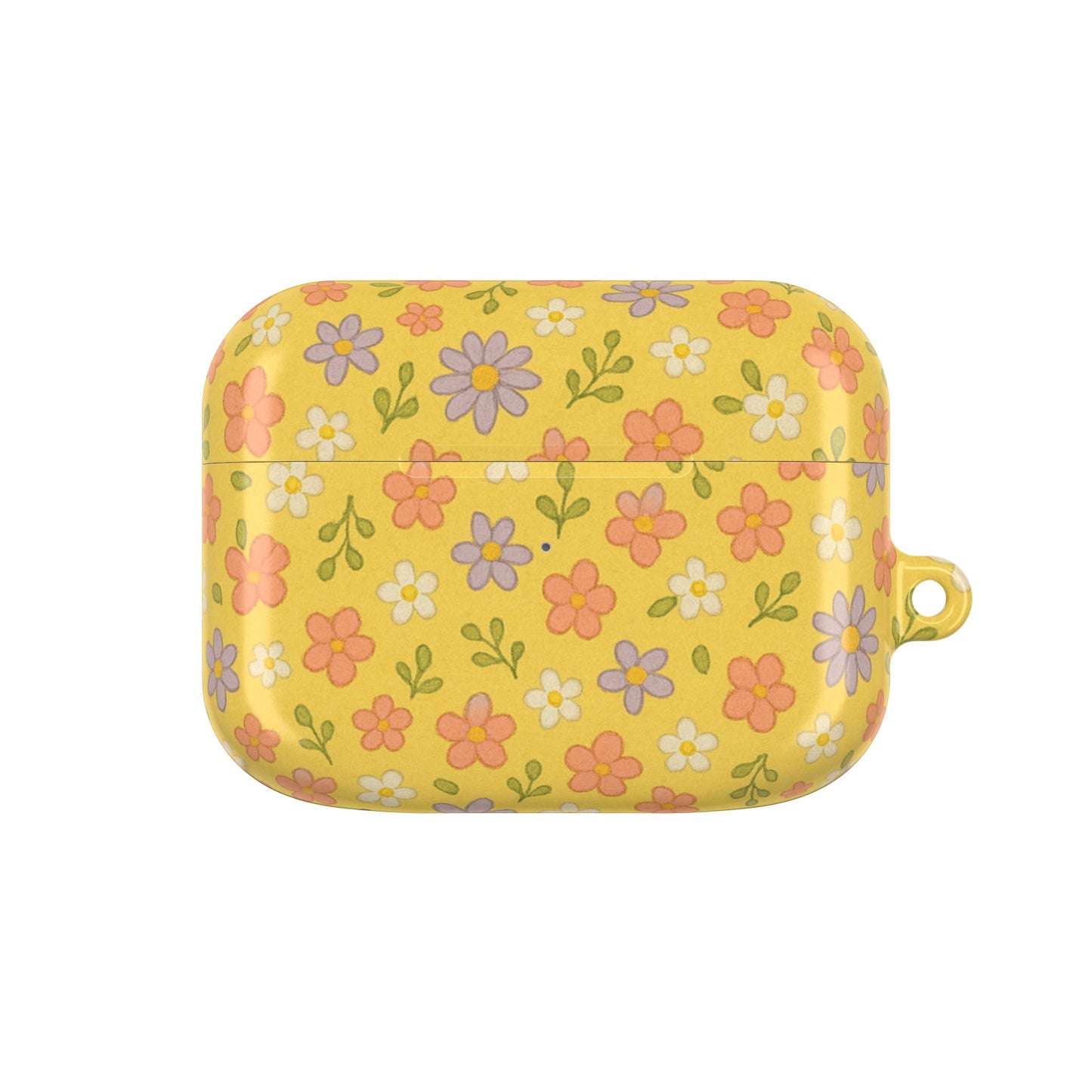 Yellow Floral AirPod Case