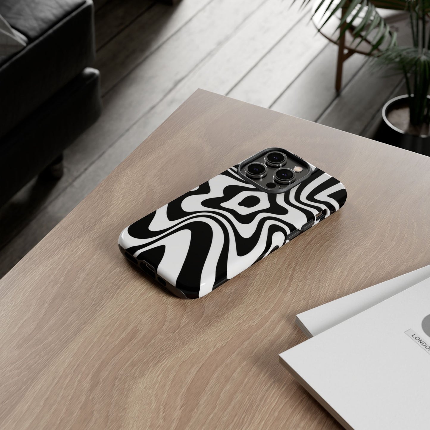 Black Swirl Phone Case