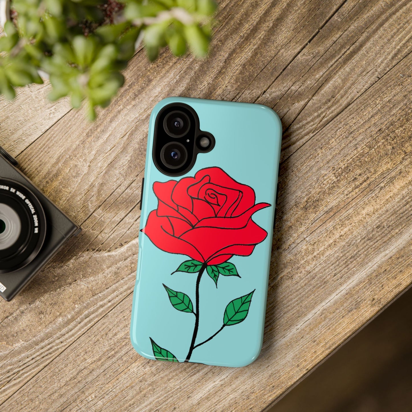 Blue Rose Phone Case