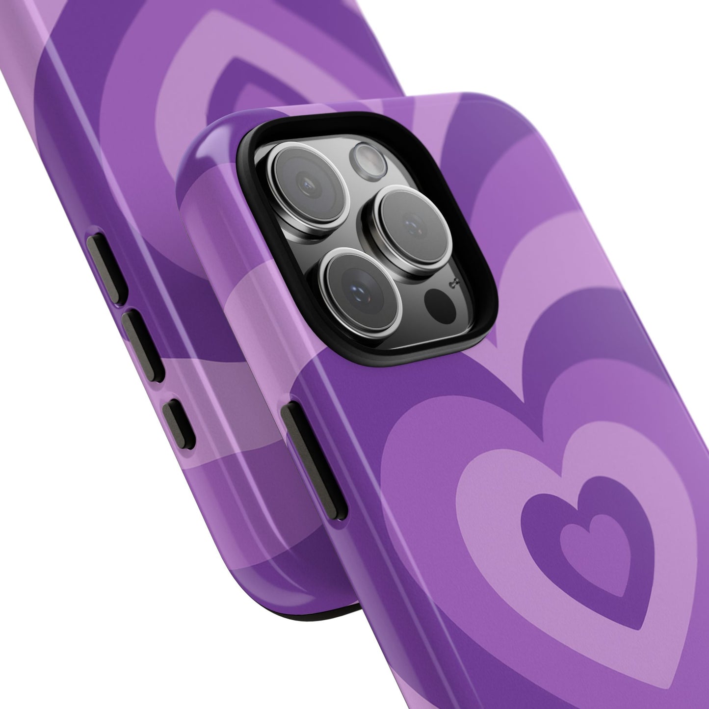 Purple Layered Heart Phone Case