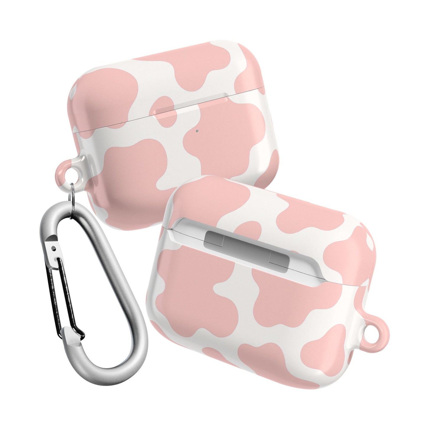 Pink Cow Print AirPod Case
