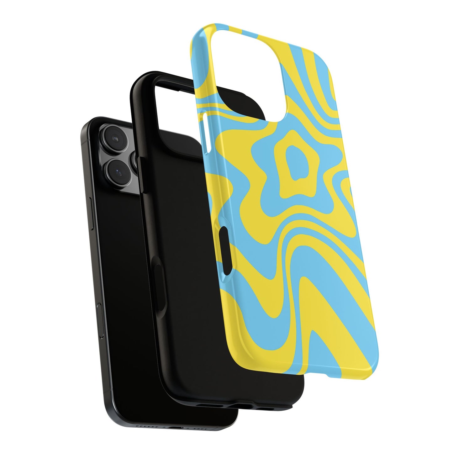 Blue & Yellow Swirl Phone Case