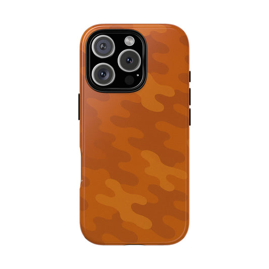 Orange Camo Phone Case