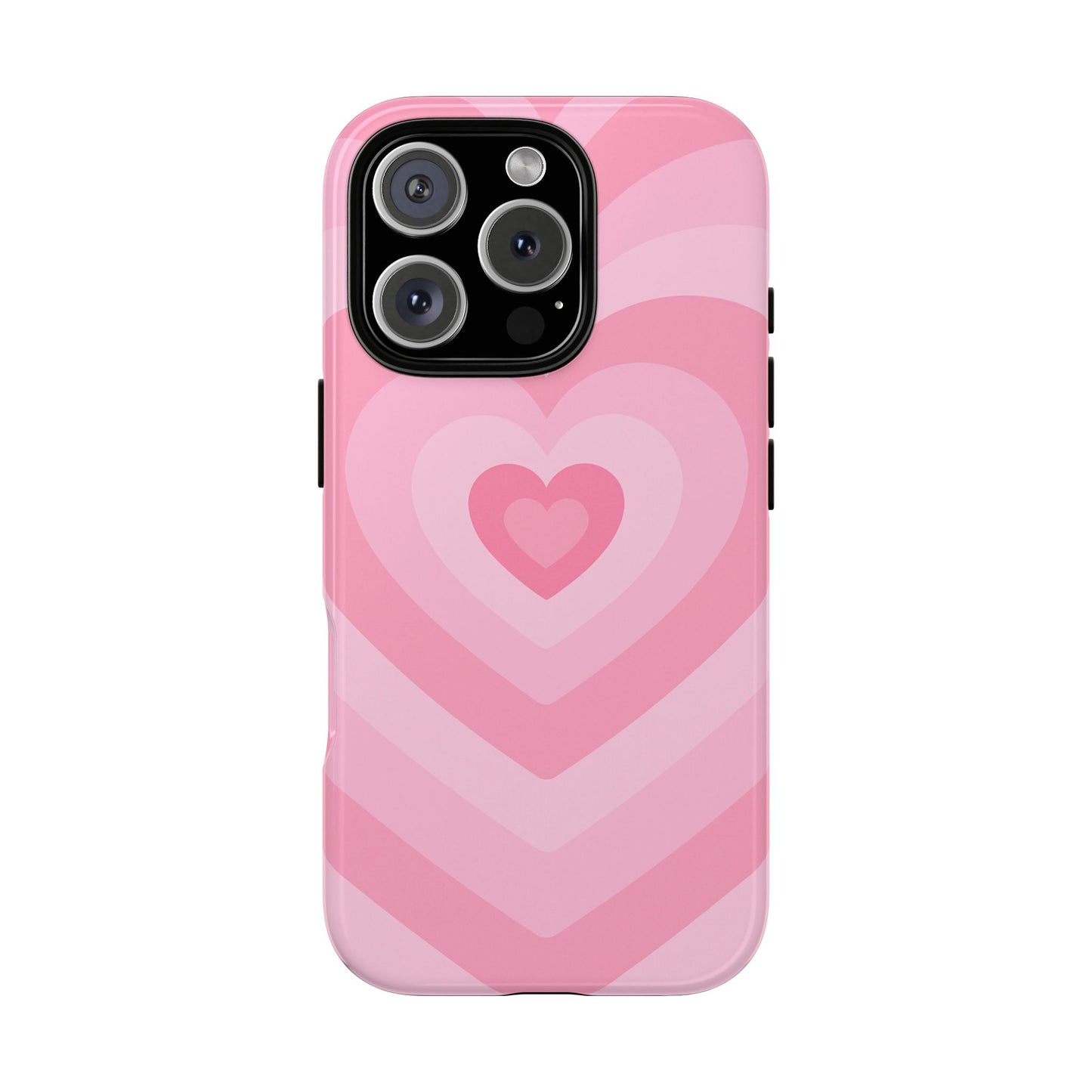 Pink Layered Heart Phone Case