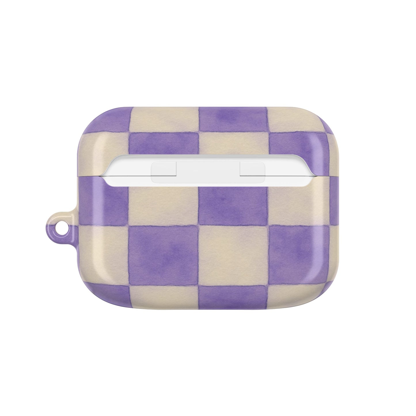 Purple Checkered AirPod Case