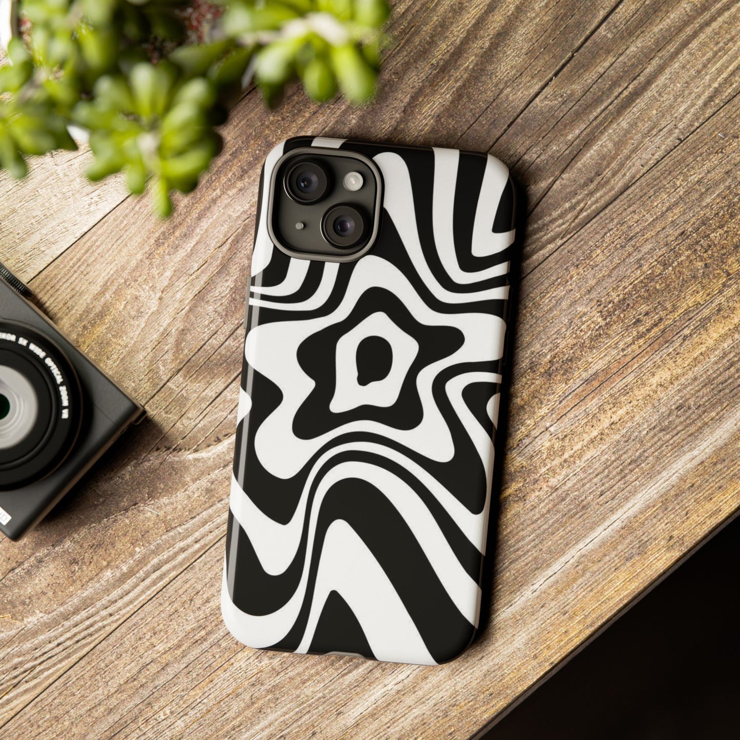 Black Swirl Phone Case
