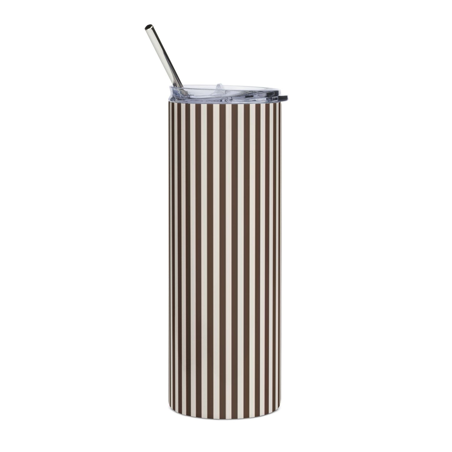 Brown Striped Tumbler | 20oz