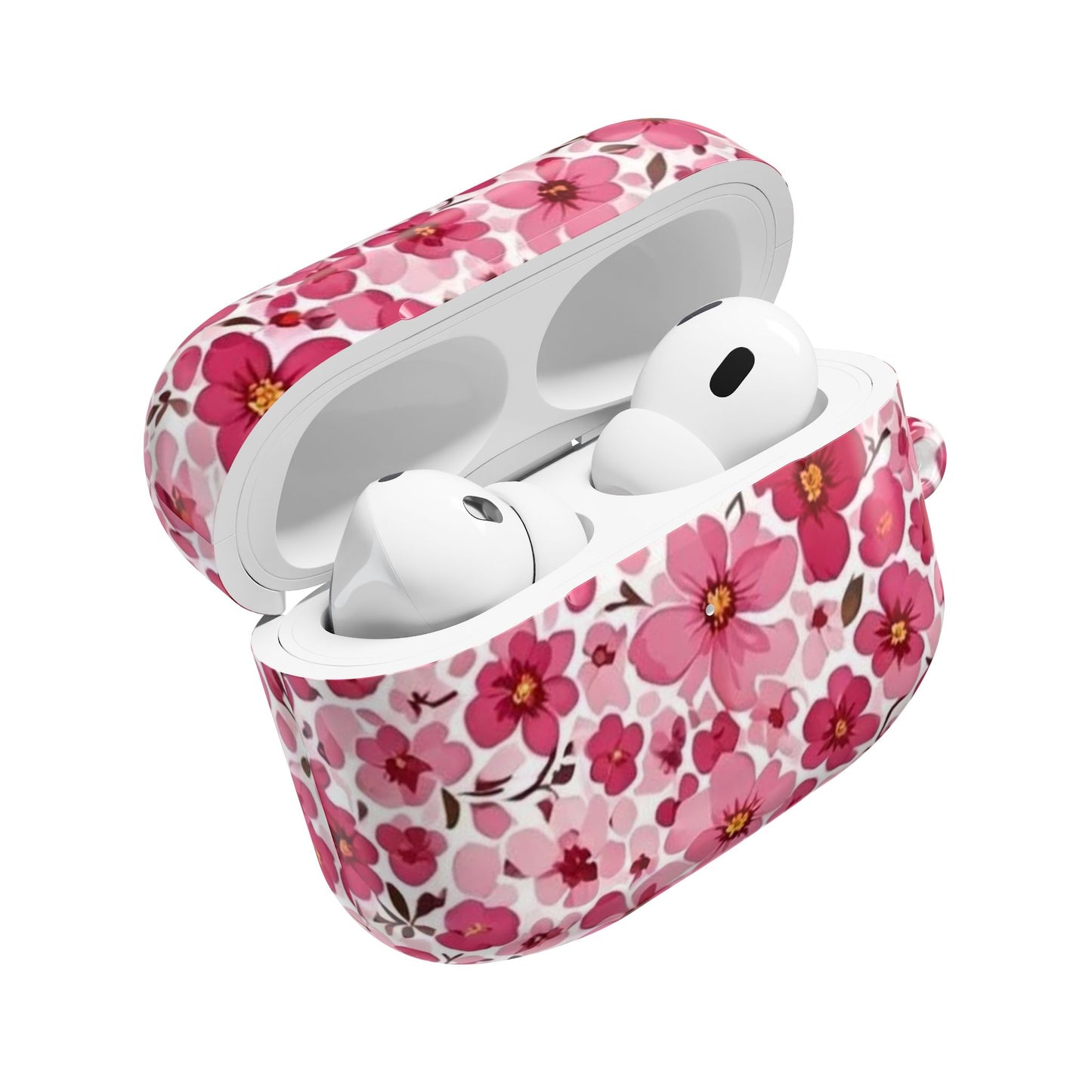Pink Flowers AirPod Case