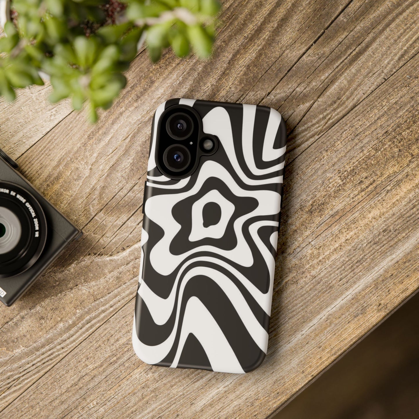 Black Swirl Phone Case