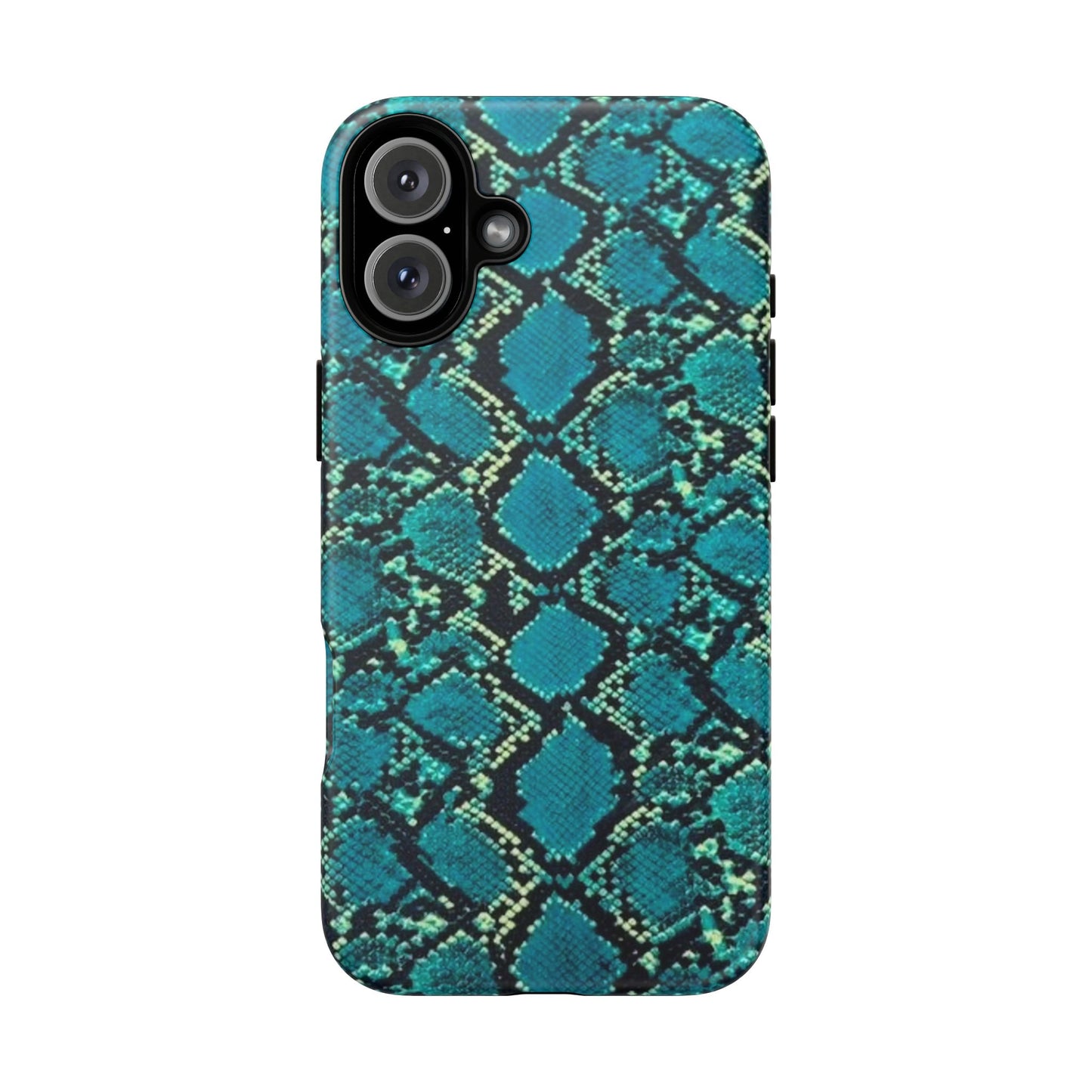 Blue Snake Skin Phone Case