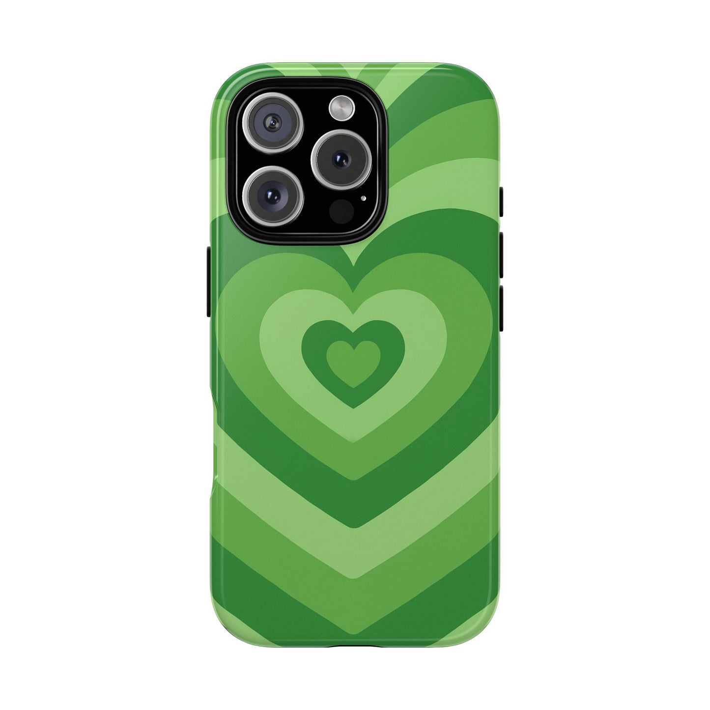 Green Layered Heart Phone Case