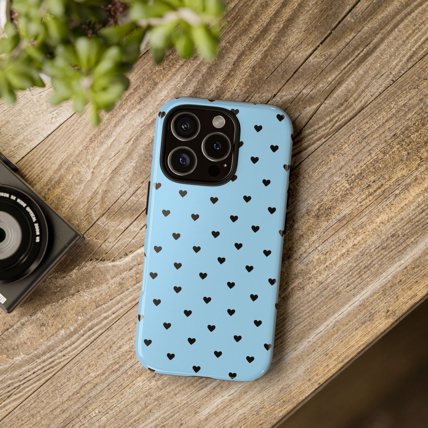 Blue Mini Heart Phone Case