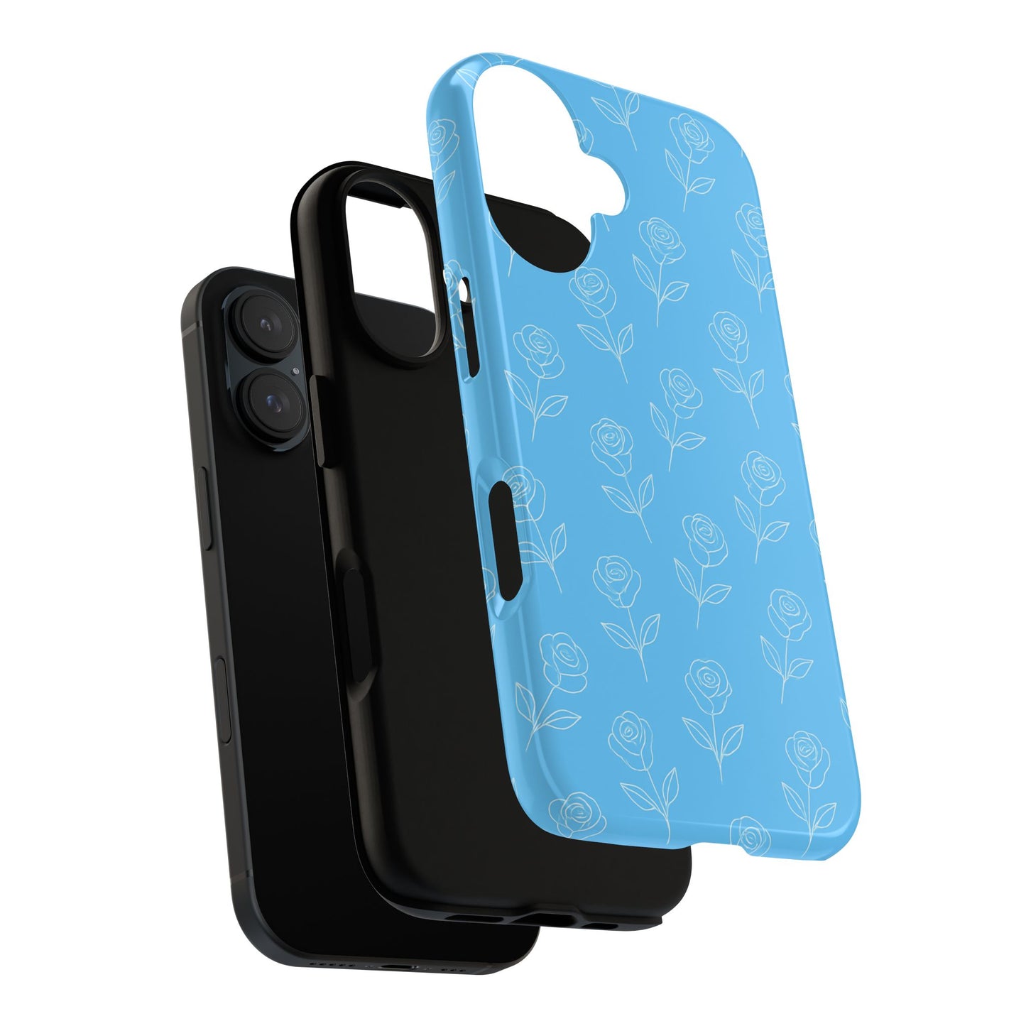 Blue Dainty Floral Case