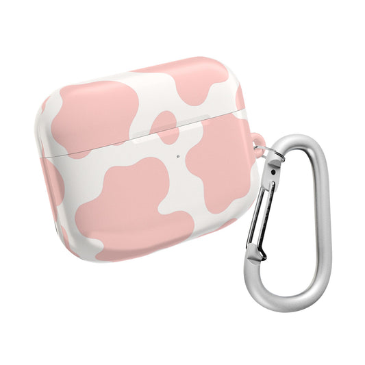 Pink Cow Print AirPod Case
