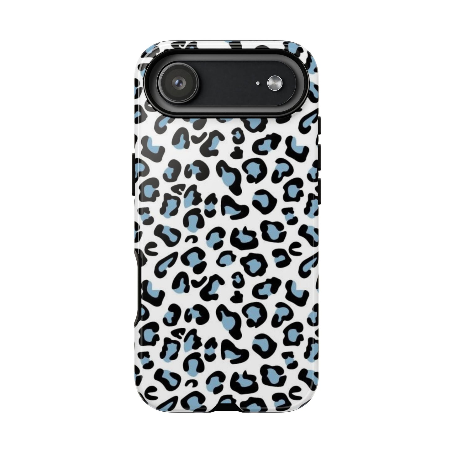 Light Blue Leopard Print Phone Case