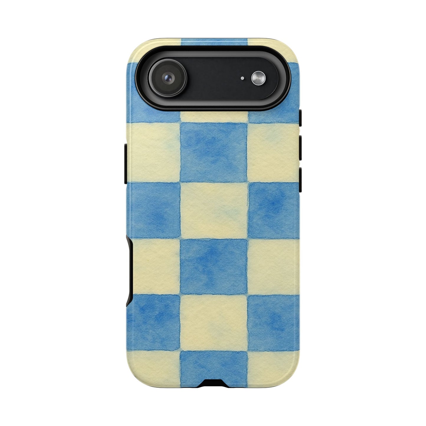 Blue Checkered Tough Phone Case