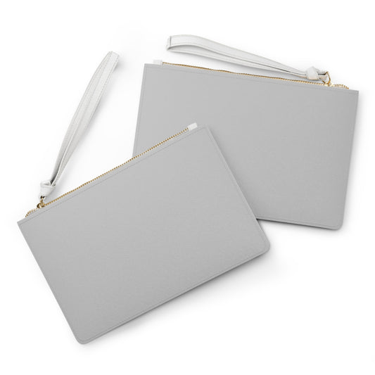 Light Gray Clutch- Personalizable