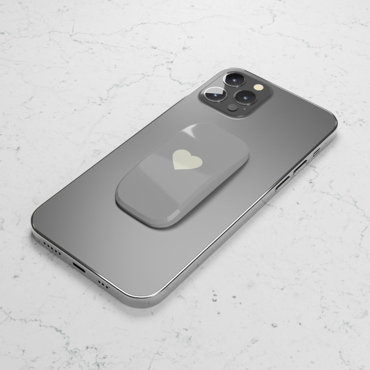 Gray Heart Phone Grip/Stand