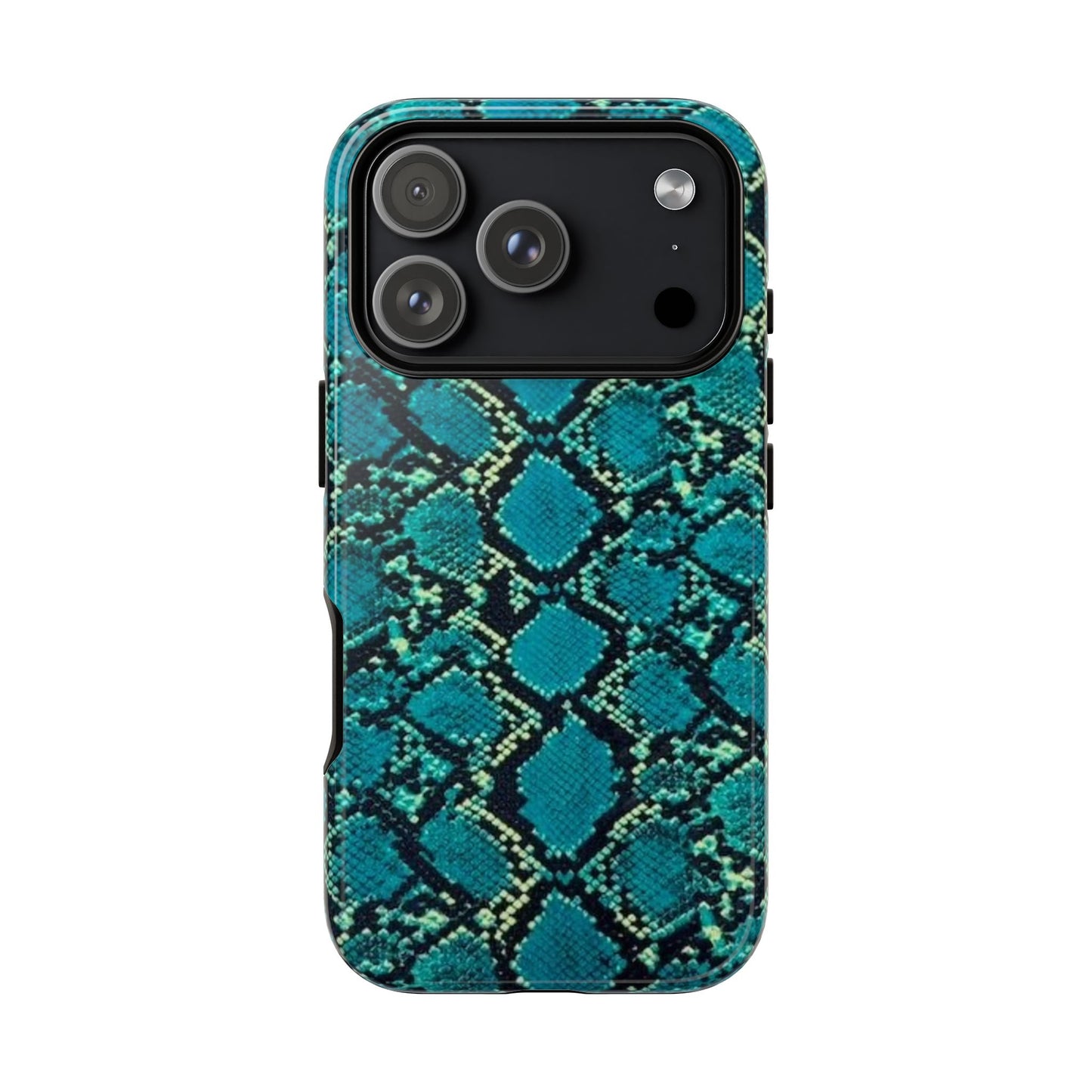 Blue Snake Skin Phone Case