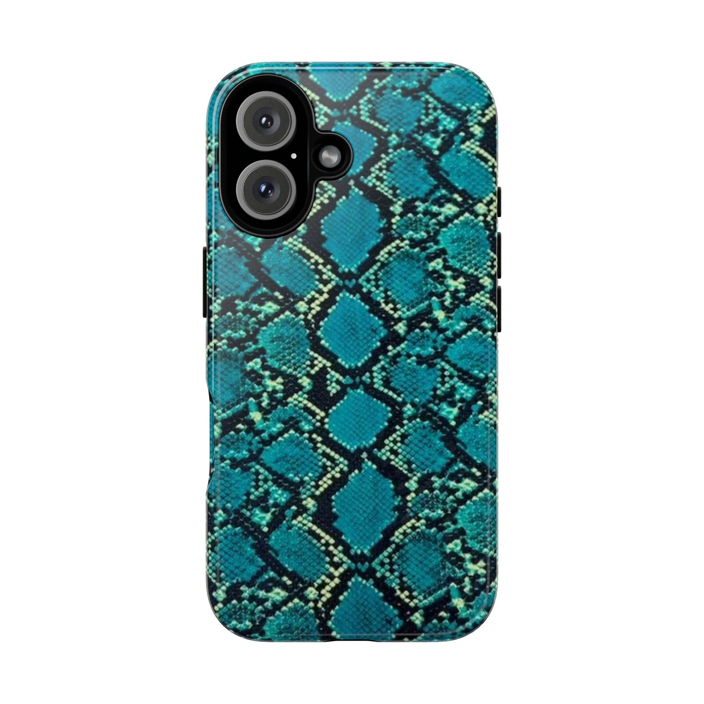 Blue Snake Skin Phone Case