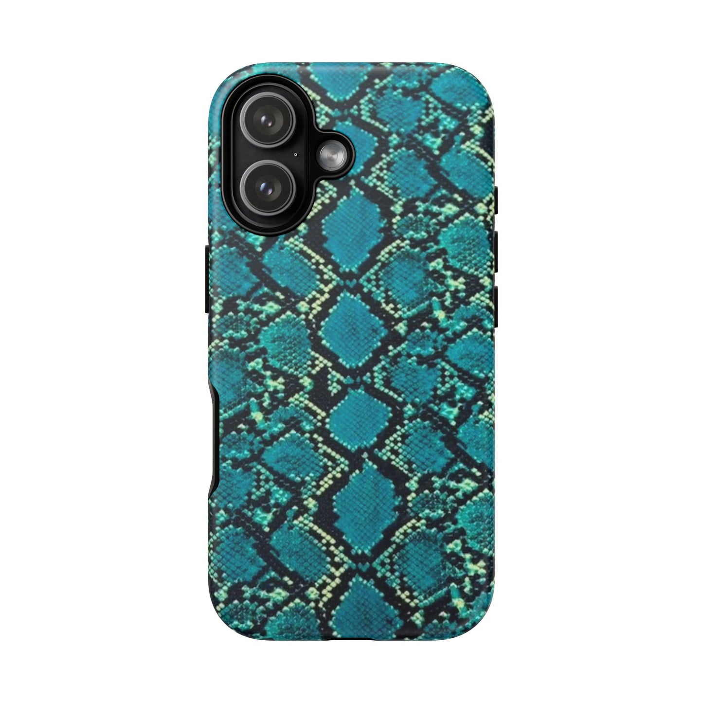 Blue Snake Skin Phone Case