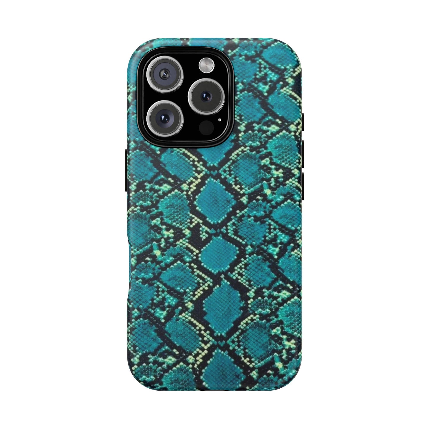 Blue Snake Skin Phone Case