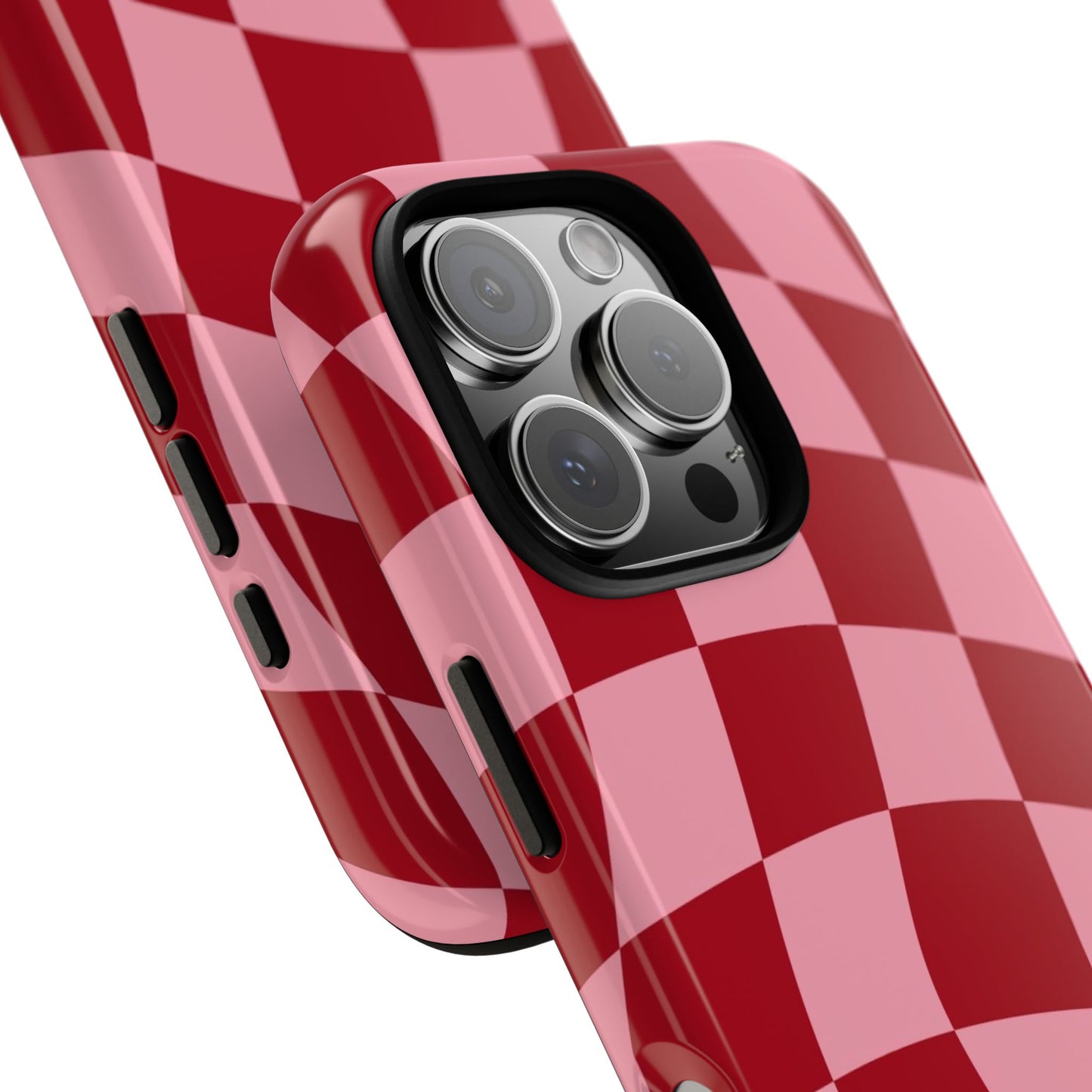 Red and Pink Checkered Phone Case