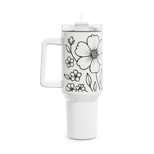Flower Travel Tumbler, 40oz