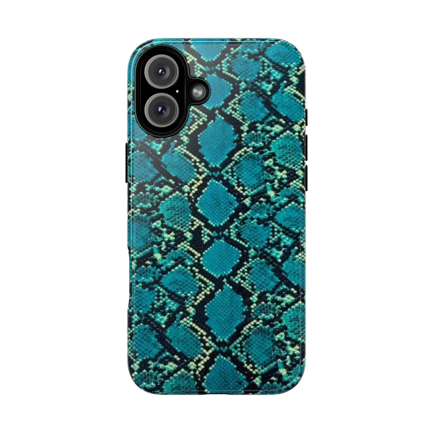 Blue Snake Skin Phone Case