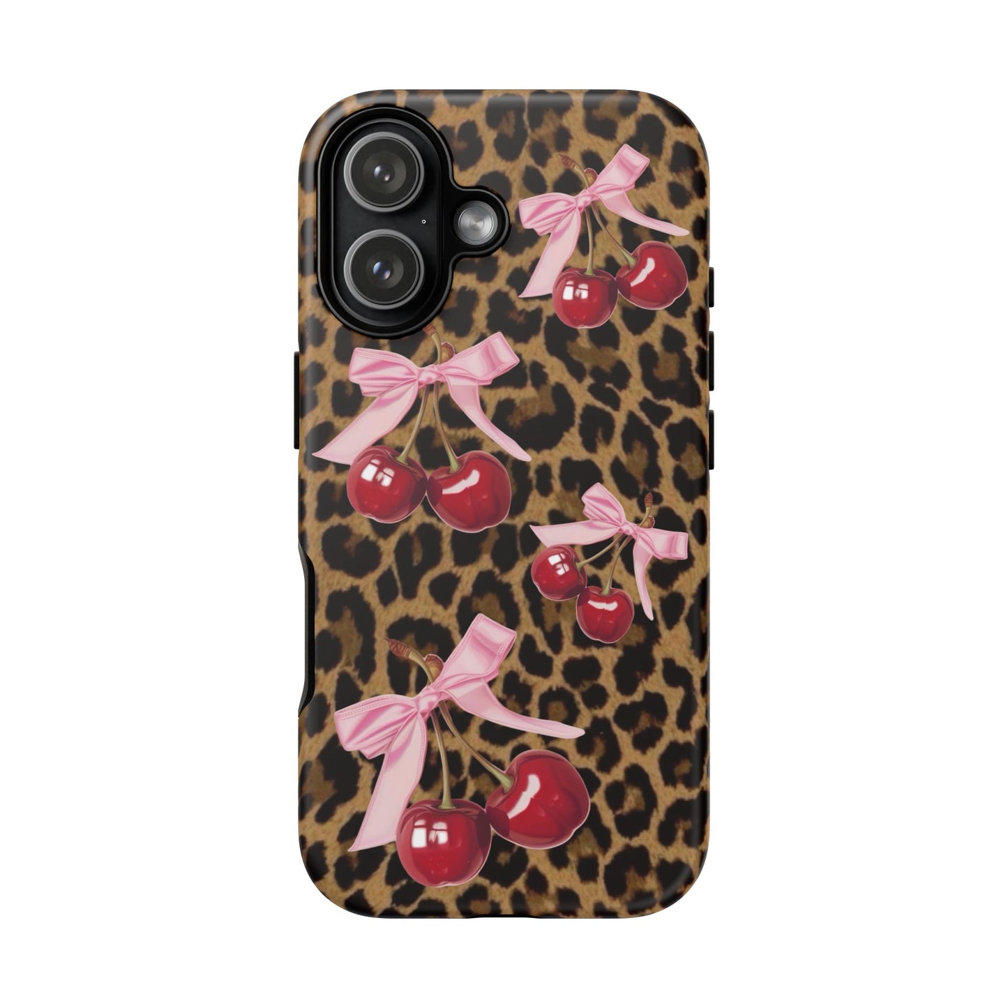 Cheetah Cherry Design Phone Case