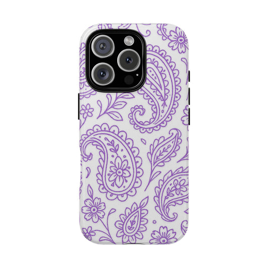 Purple Paisley Phone Case