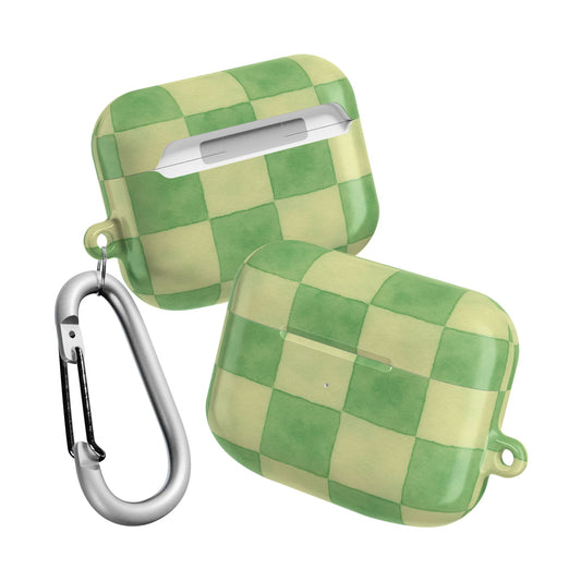 Green Checkered AirPod Case