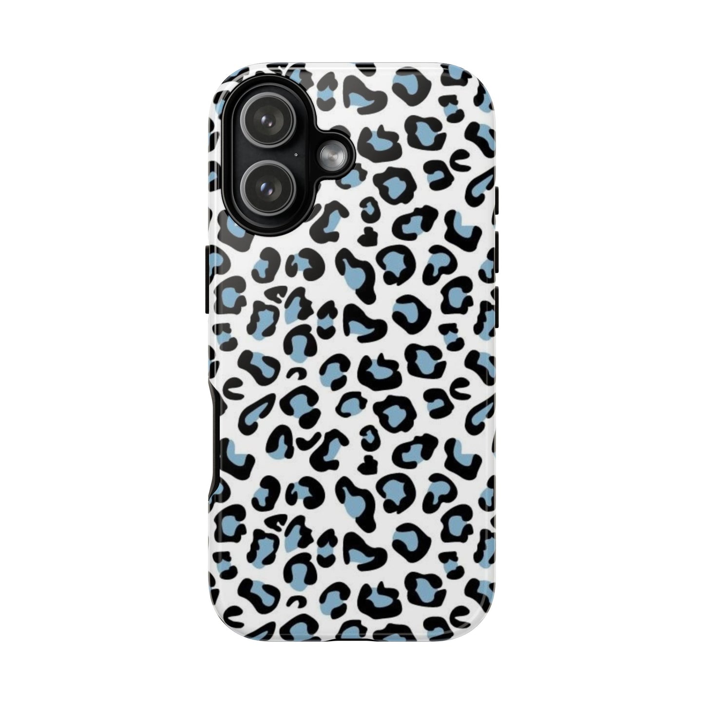 Light Blue Leopard Print Phone Case