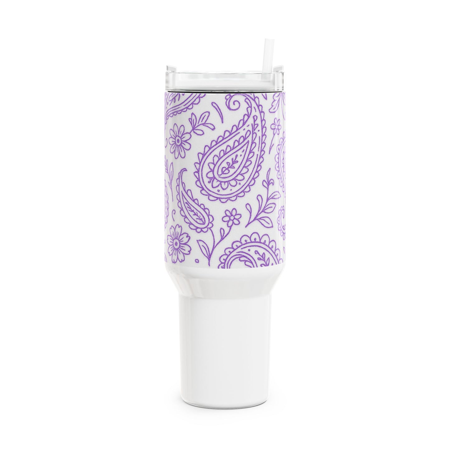 Purple Paisley Tumbler | 40oz Insulated